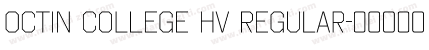 octin college hv regular字体转换